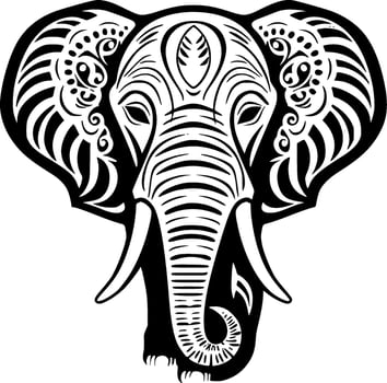 Elephant - Minimalist and Flat Logo - Vector illustration