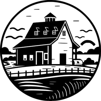 Farmhouse - High Quality Vector Logo - Vector illustration ideal for T-shirt graphic