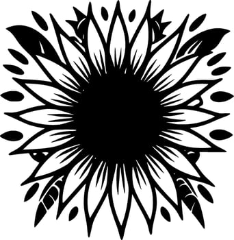Flower - Minimalist and Flat Logo - Vector illustration