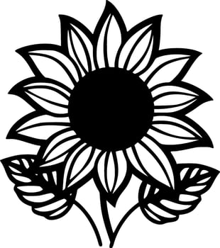 Flower - Minimalist and Flat Logo - Vector illustration