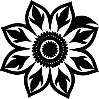 Flower - High Quality Vector Logo - Vector illustration ideal for T-shirt graphic