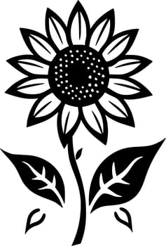 Flower - Minimalist and Flat Logo - Vector illustration