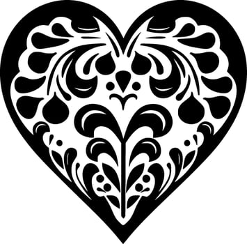 Heart, Minimalist and Simple Silhouette - Vector illustration