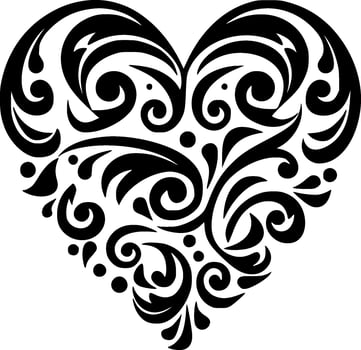 Heart, Minimalist and Simple Silhouette - Vector illustration