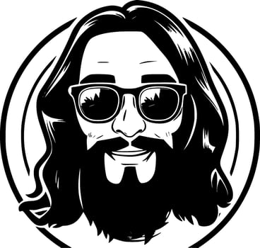 Hippie - High Quality Vector Logo - Vector illustration ideal for T-shirt graphic