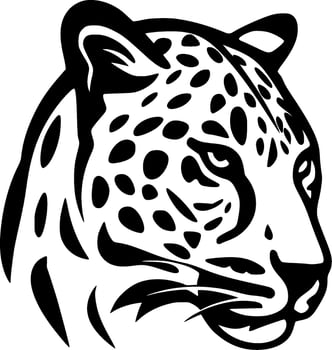 Leopard, Minimalist and Simple Silhouette - Vector illustration