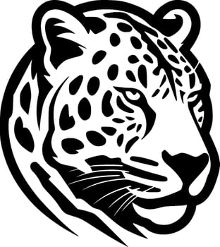Leopard - Minimalist and Flat Logo - Vector illustration