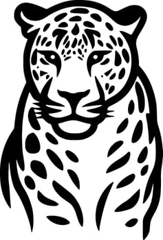 Leopard - Minimalist and Flat Logo - Vector illustration