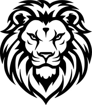 Lion, Minimalist and Simple Silhouette - Vector illustration