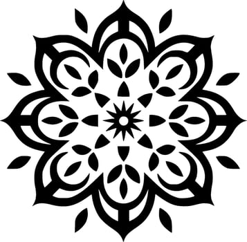 Mandala - Minimalist and Flat Logo - Vector illustration