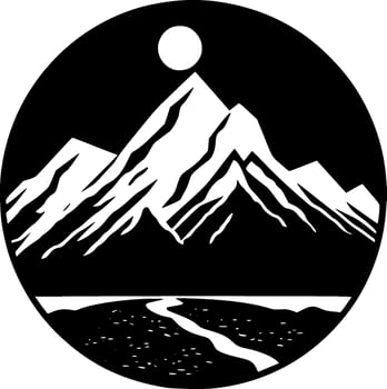 Mountains - High Quality Vector Logo - Vector illustration ideal for T-shirt graphic