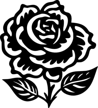 Rose - High Quality Vector Logo - Vector illustration ideal for T-shirt graphic