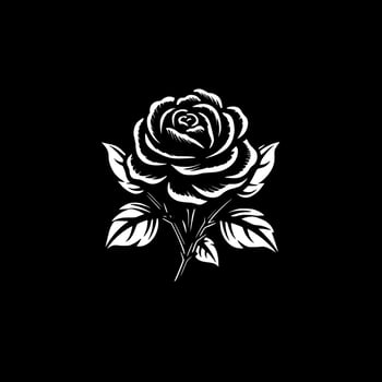 Roses - Minimalist and Flat Logo - Vector illustration