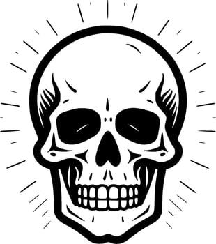 Skull - High Quality Vector Logo - Vector illustration ideal for T-shirt graphic