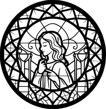 Stained Glass - High Quality Vector Logo - Vector illustration ideal for T-shirt graphic