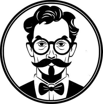 Teacher - Black and White Isolated Icon - Vector illustration