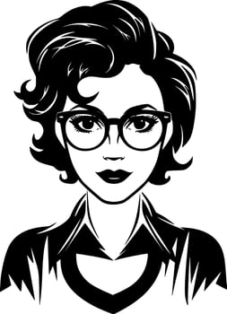 Teacher - Minimalist and Flat Logo - Vector illustration