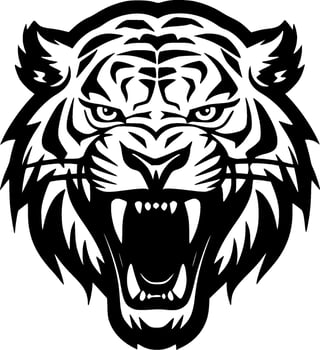 Tiger - High Quality Vector Logo - Vector illustration ideal for T-shirt graphic