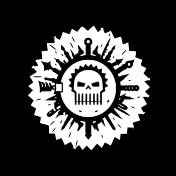 War - Minimalist and Flat Logo - Vector illustration