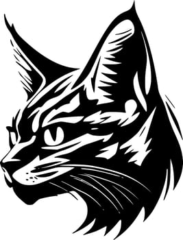 Wildcat, Minimalist and Simple Silhouette - Vector illustration