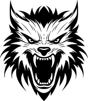 Wolf, Minimalist and Simple Silhouette - Vector illustration