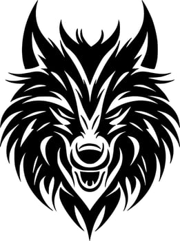 Wolf, Minimalist and Simple Silhouette - Vector illustration