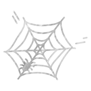 Spider web cartoon painting for decor png