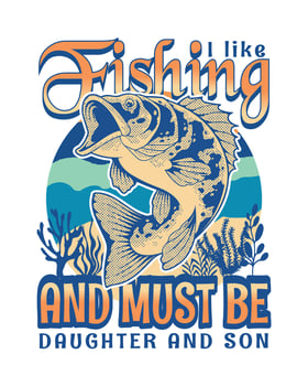 Fishing T-shirt Design vector