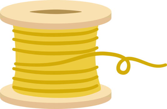 Ball of Yarn and Knitting Needles and Thread png