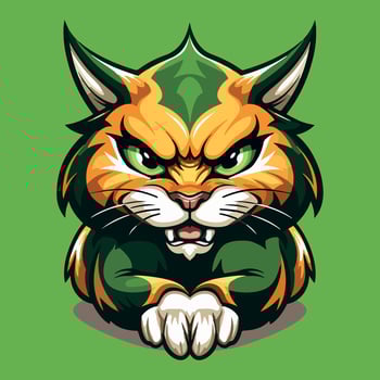 Illustration  of cute cat kawaii chibi style cartoon characters vector isolated