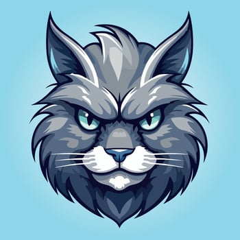 kawaii cute cat cartoon characters vector isolated illustration
