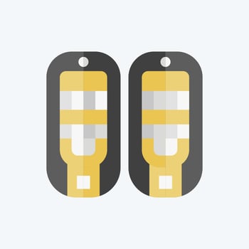Icon Snowshoes. related to Alaska symbol. flat style. simple design editable. simple illustration vector