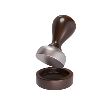 Coffee Tamper 3D icon with pads png
