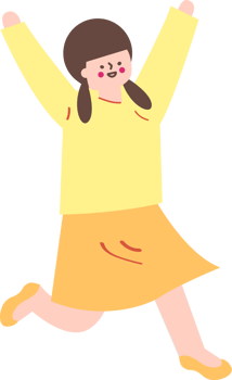 A girl is running png