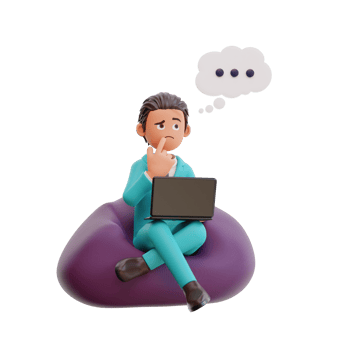 3d rendered cute businessman holding laptop png