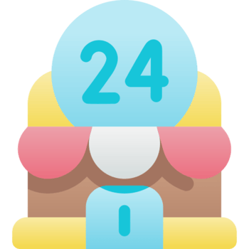 24 hours icon design png