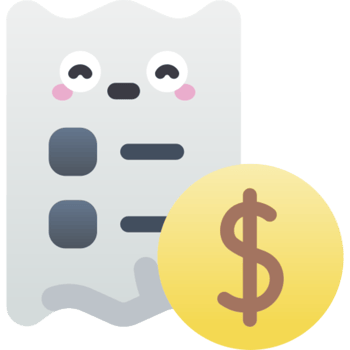 Receipt illustration design png