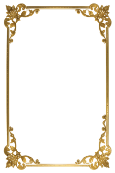 Luxury Gold Frame Border Ai Generative png