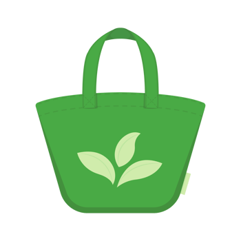 Canvas eco bag icon color outline  Generative Ai png