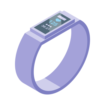 Smart digital device icon isometric vector. Wearable watch Generative Ai png