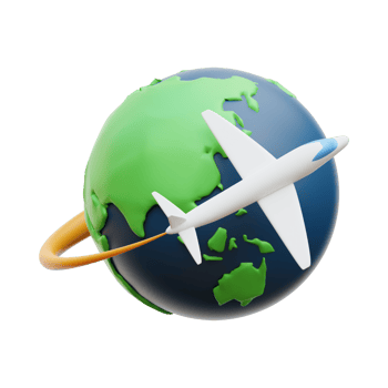 Infographic Air travel Flight Generative Ai png