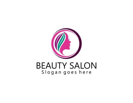 women face combine flower and branch logo for beauty salon, spa, cosmetic, and skin care. elegant logo design and business card. vector