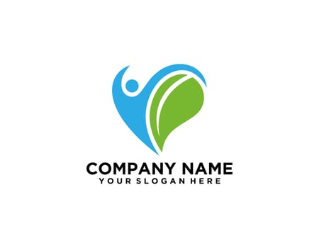 People Care Logo Template vector