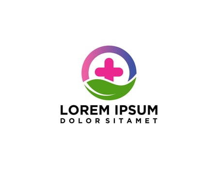 medicine and health-care icons and logos vector
