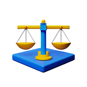 a scale with two scales on it, one blue and one yellow png