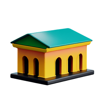 farm agriculture 3d house icon png
