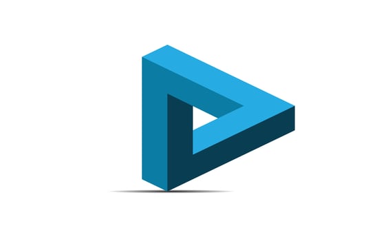 Victor Optical Illusion Triangle Design vector
