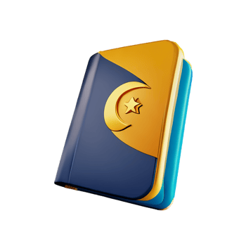 a book with a crescent and star on it png