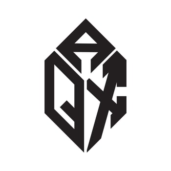 AQX letter logo design.AQX creative initial AQX letter logo design. AQX creative initials letter logo concept. vector