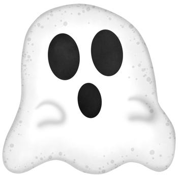Halloween ghost isolated on transparent background png